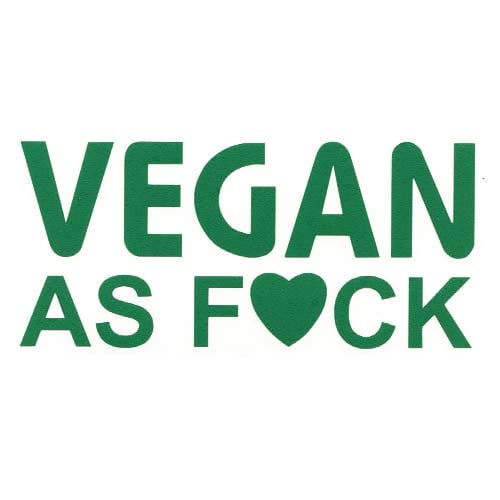 Image of Vegan AF Heart DECAL