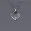 Sterling Silver Diamond-shaped Be Kind Necklace