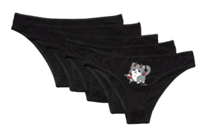 Image of (Ac) WineKitty Panties (Black) - LAST FEW - WILL NOT BE RESTOCKED!! 