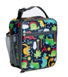 LARGE Insulated Lunch Bag - dinosaurs navy