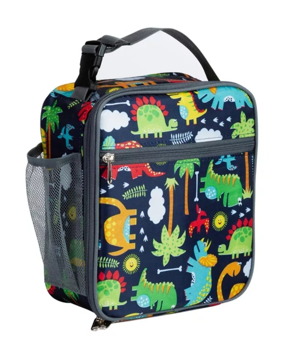 dinosaur insulated lunch bag