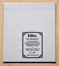 Image 5 of bike.  8"x10" hand-printed original block print