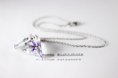 Image of Woody Nightshade (Solanum dulcamara) - Prism Necklace #4