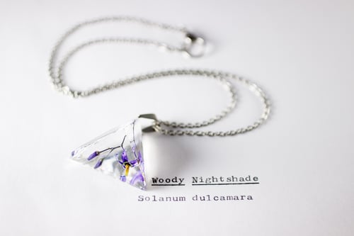 Image of Woody Nightshade (Solanum dulcamara) - Prism Necklace #2