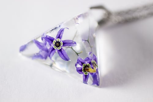 Image of Woody Nightshade (Solanum dulcamara) - Prism Necklace #5