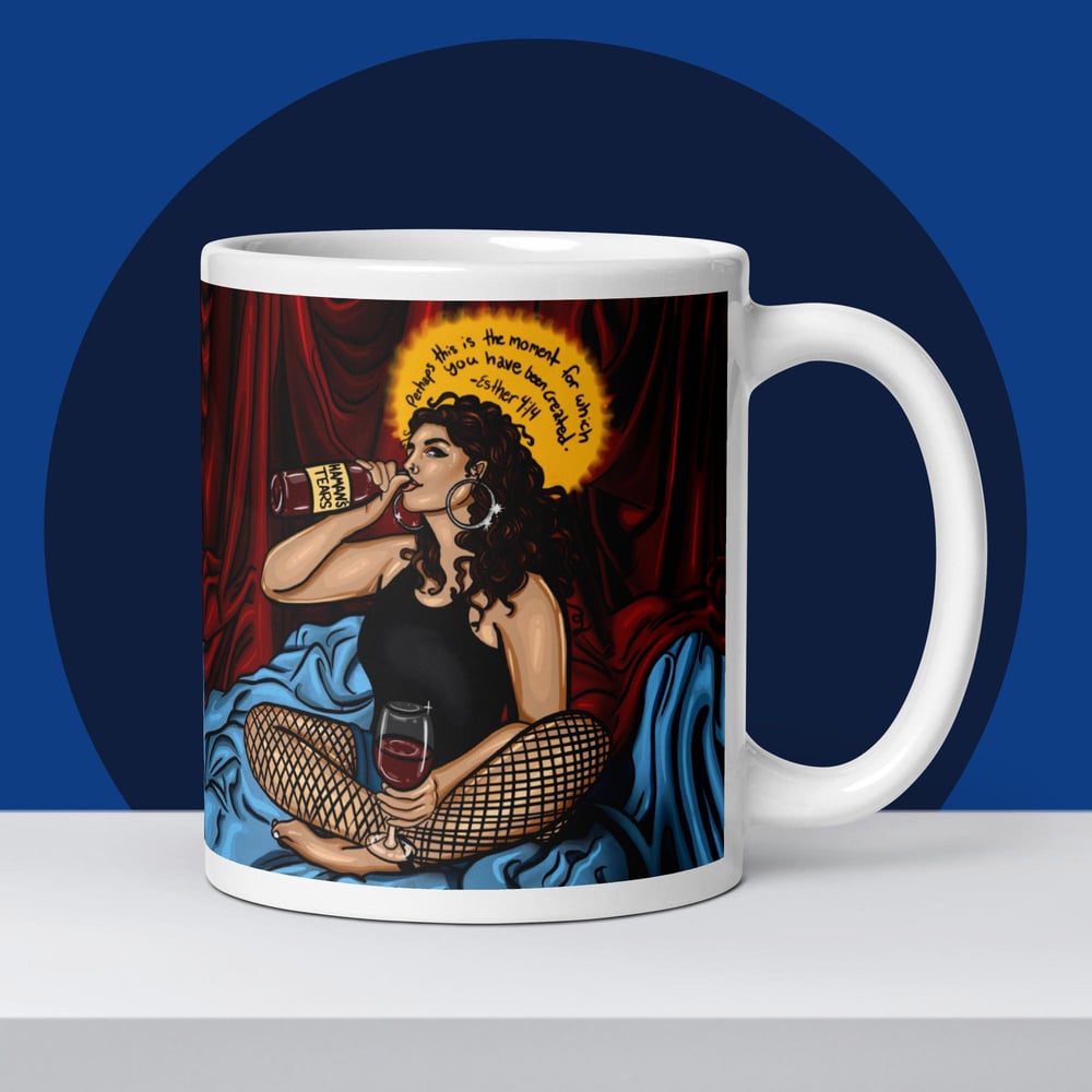 Image of Queen Esther White Glossy Mug