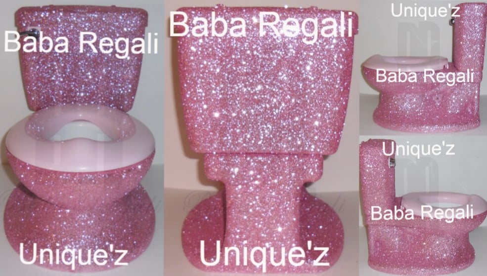 Image of GLITTER MY SIZE PINK POTTY CHAIR 