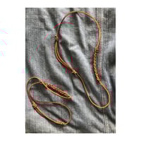 Leather knot necklace