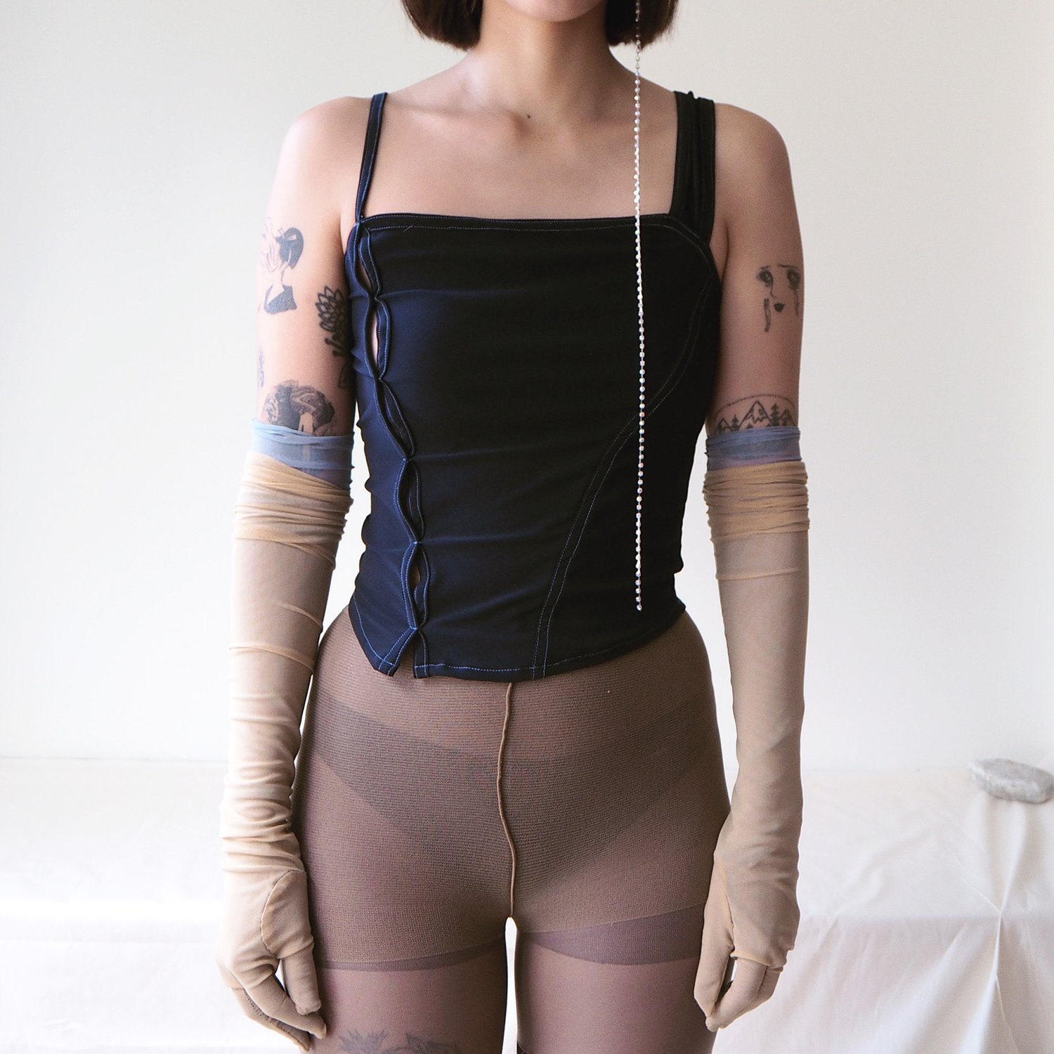 Image of No. 12 / Corset Cami - Black