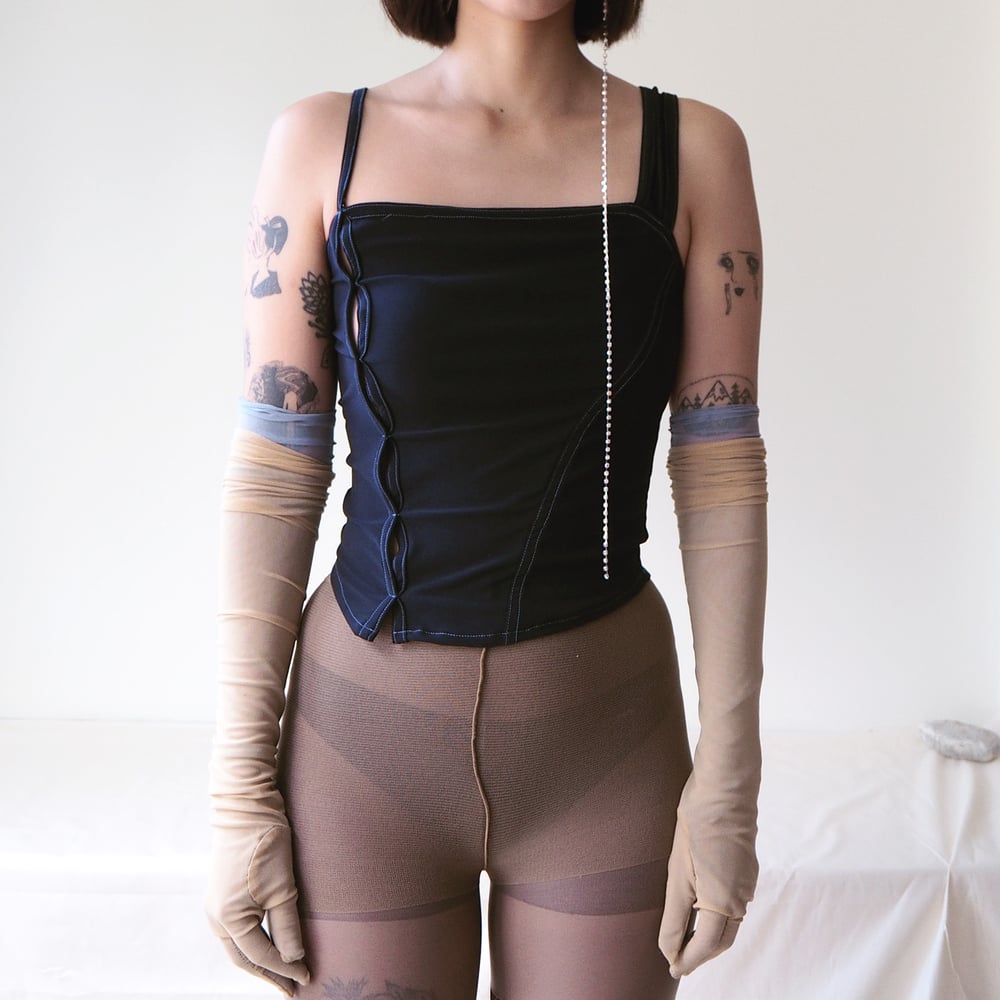 Image of No. 12 / Corset Cami - Black