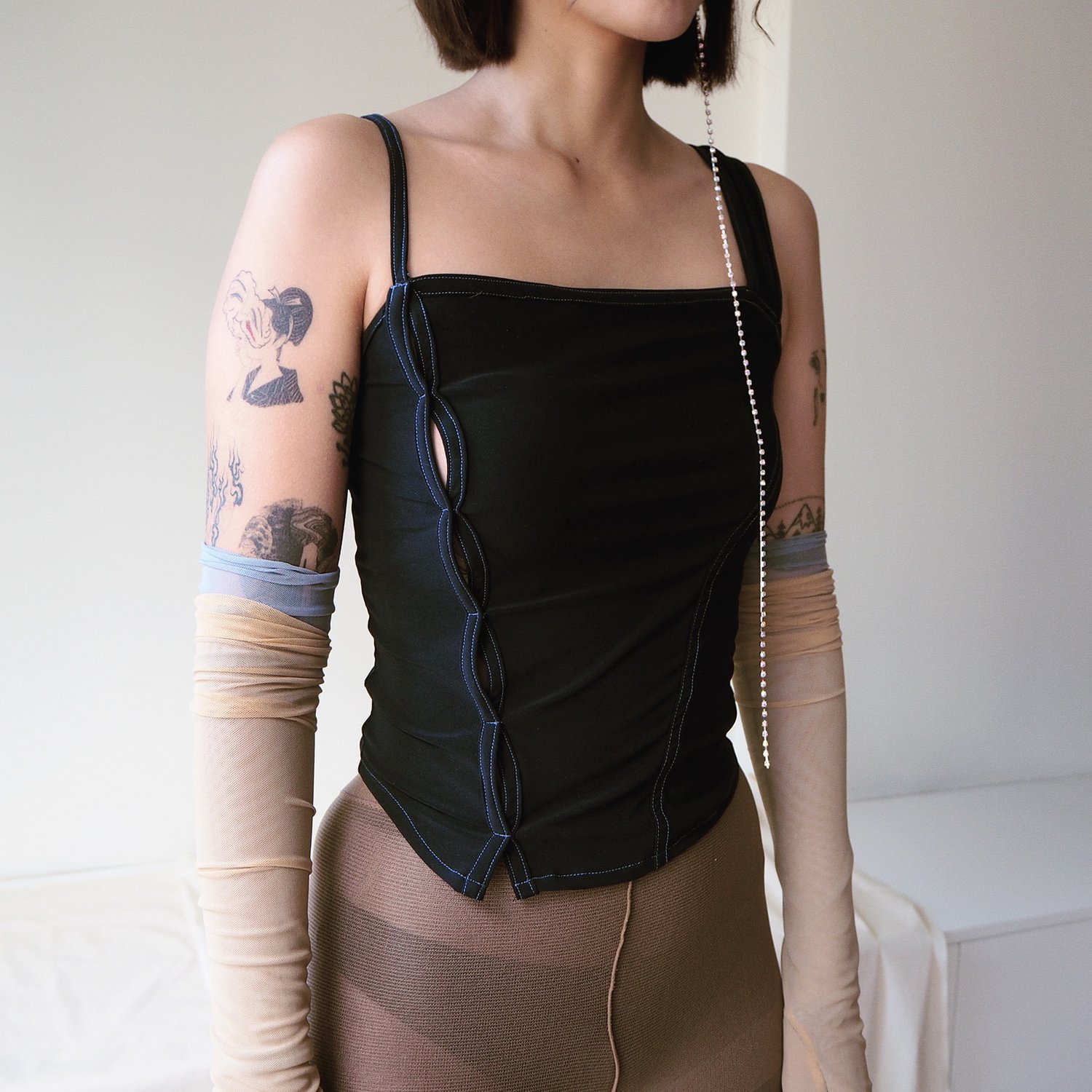 Image of No. 12 / Corset Cami - Black