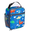 LARGE Insulated Lunch Bag - dinosaurs blue