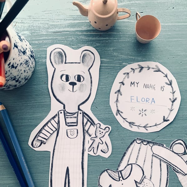 Image of Bear Paper Dolls