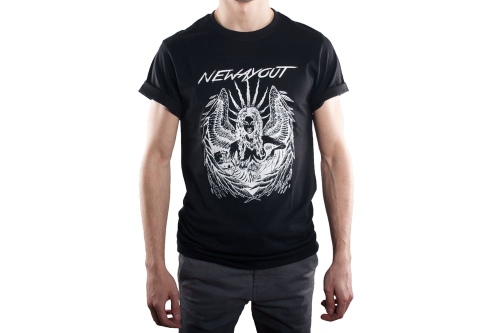 Image of NEWAYOUT "ANGEL" BLACK T-SHIRT - for man