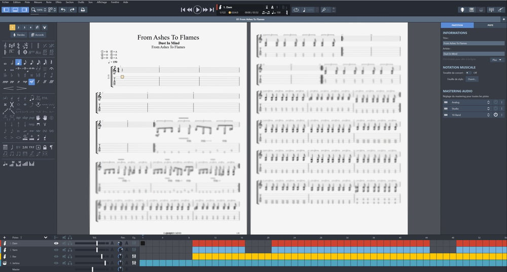 GUITAR PRO TABS - From Ashes To Flames