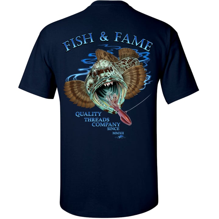 Image of Lingcod Tee (navy)