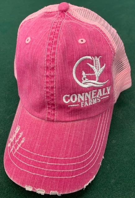 Image of Pink curved bill hat