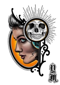 Lady head print 