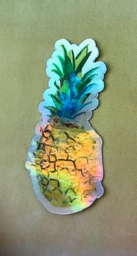 Holographic Funky Piña  Sticker