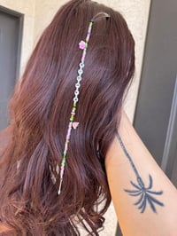 Image 3 of Mad SZN in PINK Beaded Hair Clip