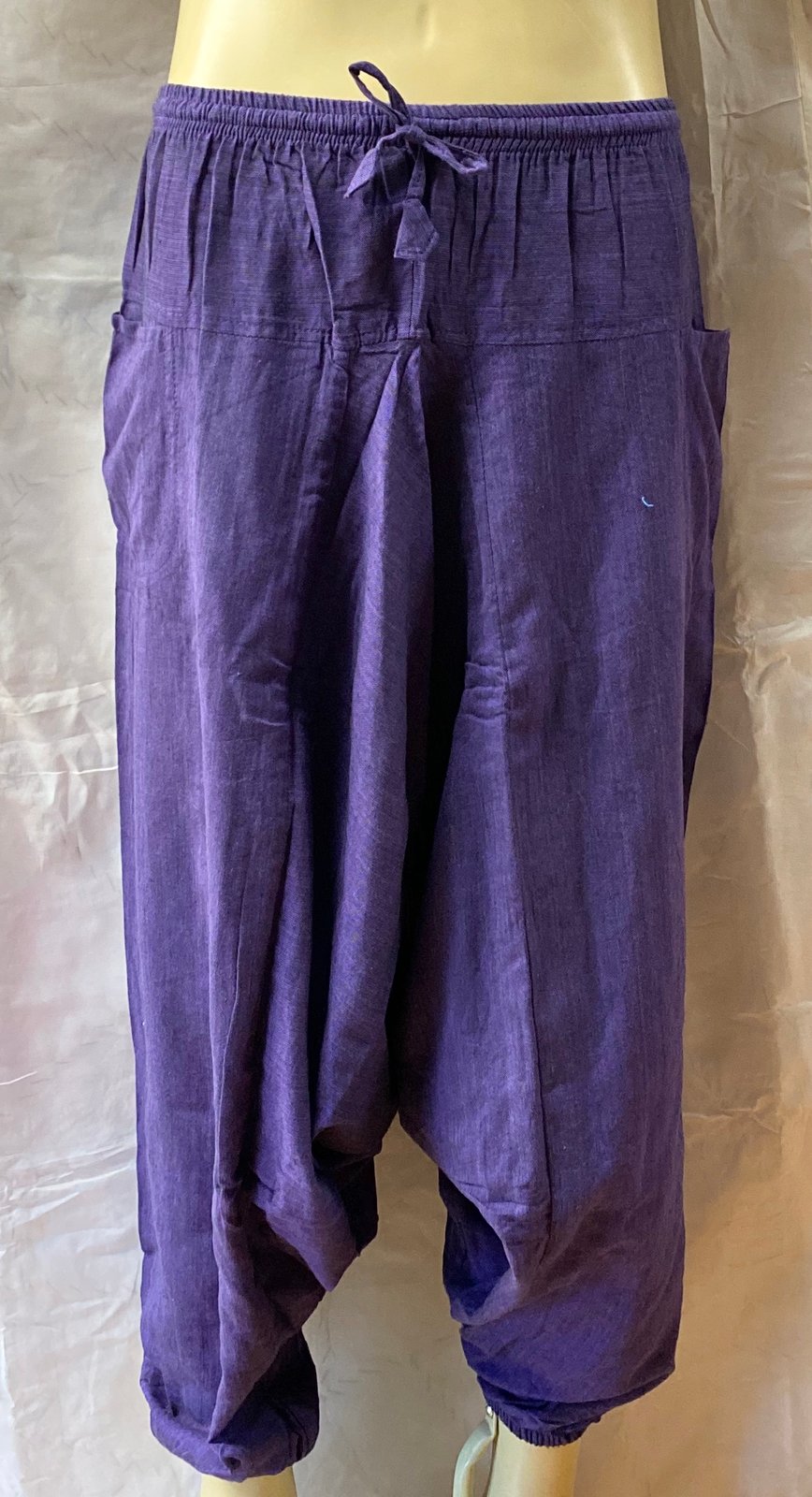 harem pants purple