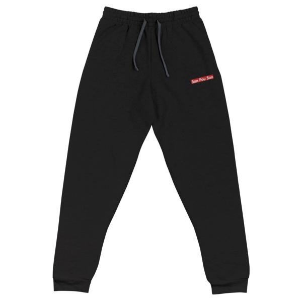 Image of 100% San Pou San Black Jogger Sweatpants