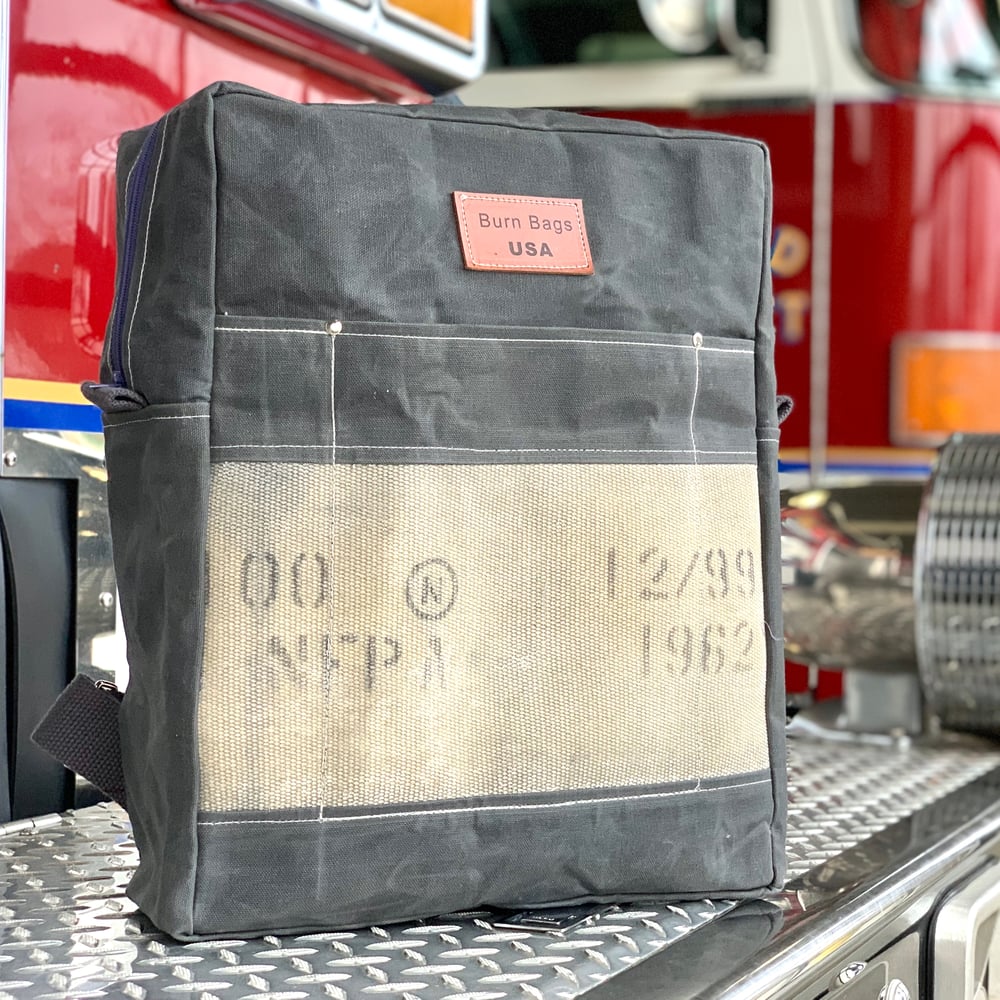 Slate Grey Waxed Canvas Burn Bag Burn Bags USA