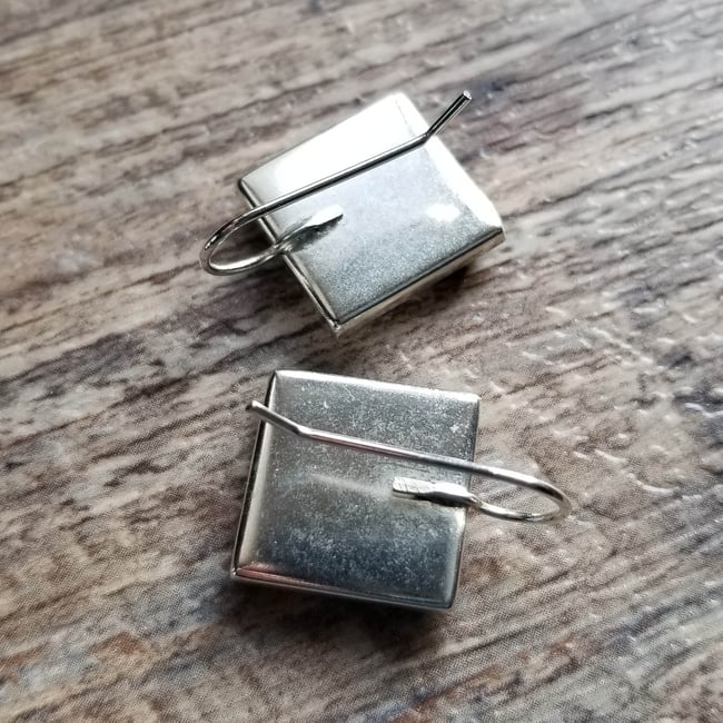 Mediterranean Tile Earrings - Soft Aqua