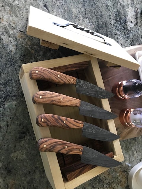 Image of Alabama Damascus Steak knife set