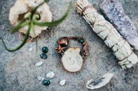 Oceanic Quartz Crystal Ammonite Pendant 