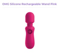 Image 2 of OMG Silicone Rechargeable Wand Purple