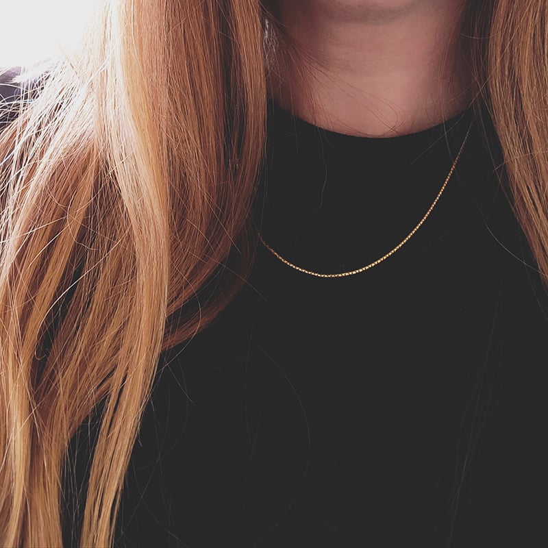 Image of Beam Necklace in gold