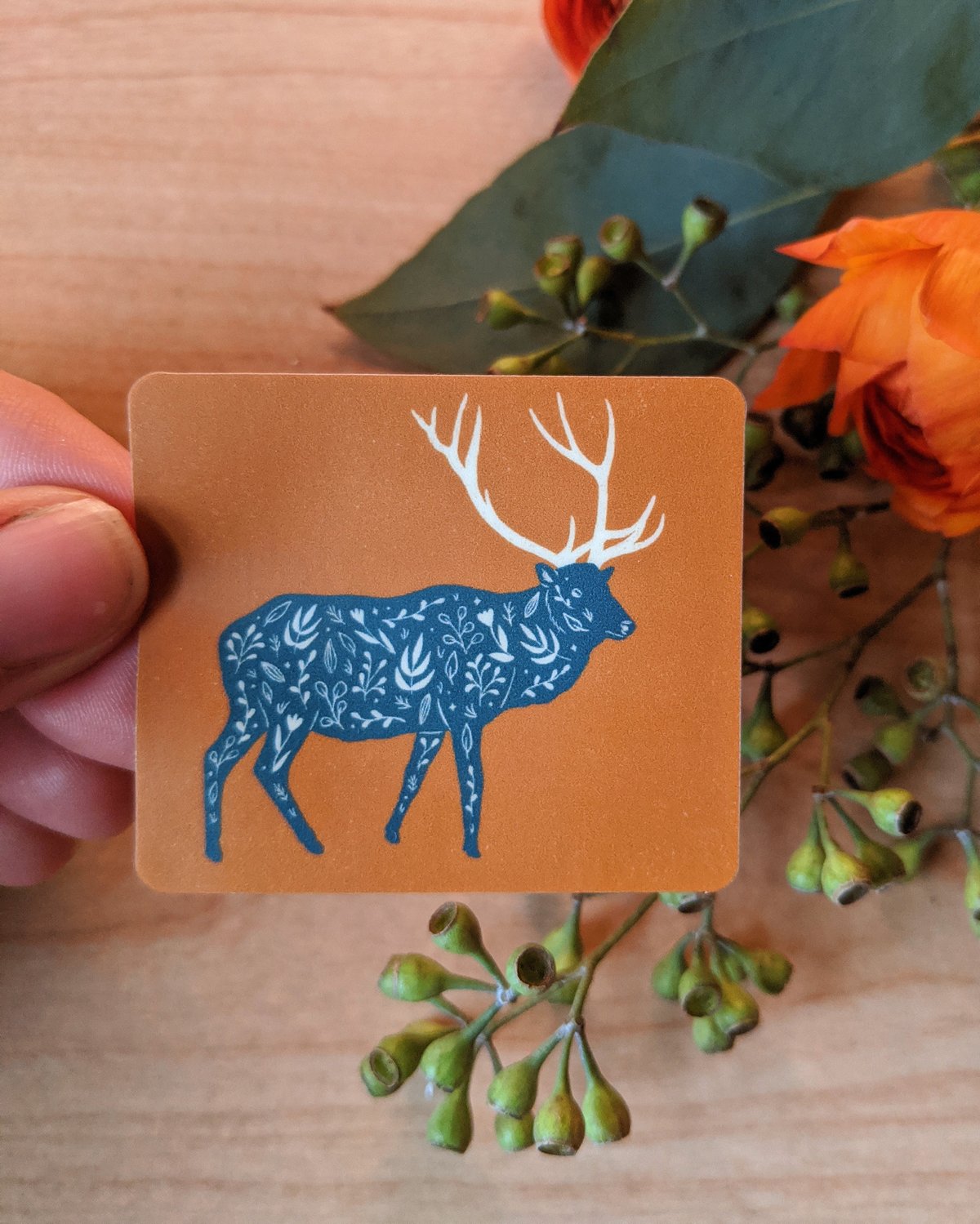 Image of North American animals sticker sheet