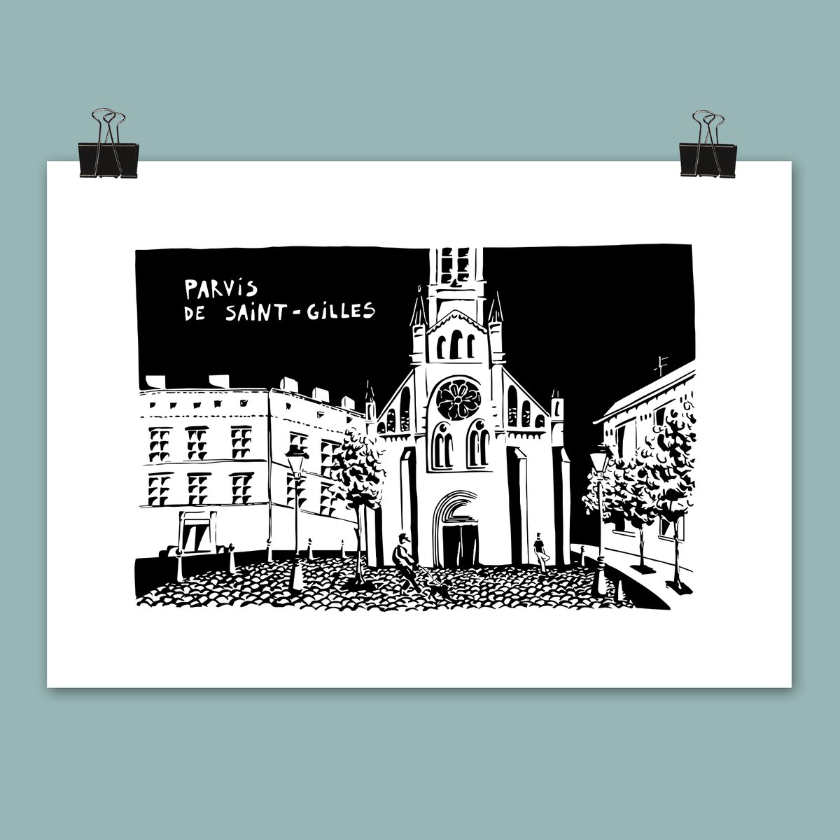 Affiche Parvis de St-Gilles