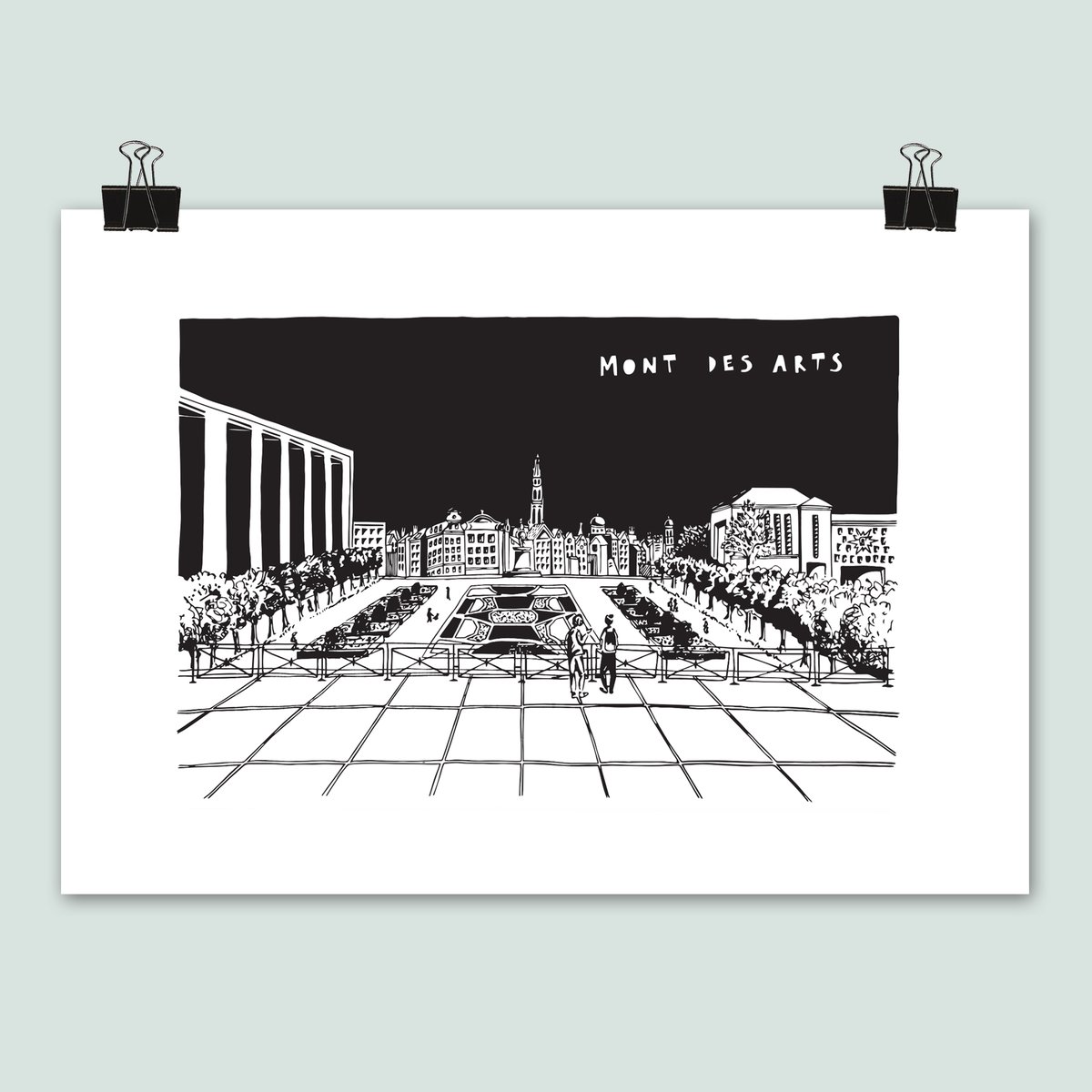 Affiches Mont des Arts (2 visuels différents)