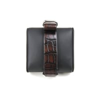 Image 4 of Hand-Patina Brown Alligator NATO strap