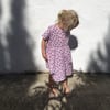 Garden Dress-rose vintage flowers