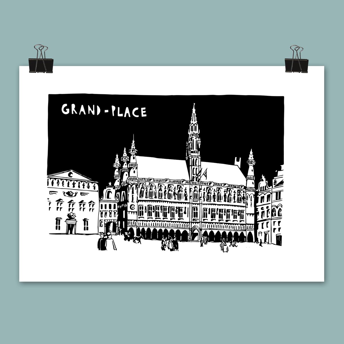 Affiches Grand-Place (2 visuels différents)