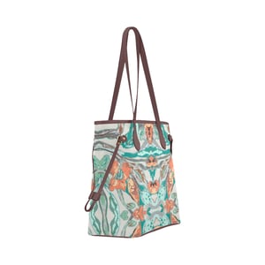 Image of Teal Iris Waterproof Tote