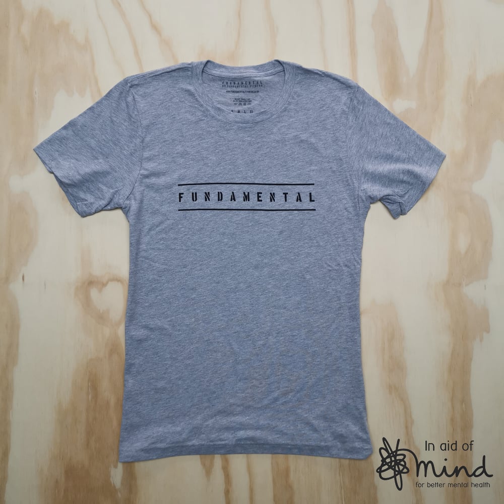 SALE Mens Grey FUNDAMENTAL Workout Comfort Tee