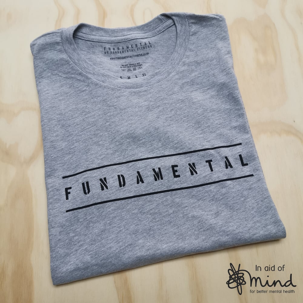 SALE Mens Grey FUNDAMENTAL Workout Comfort Tee