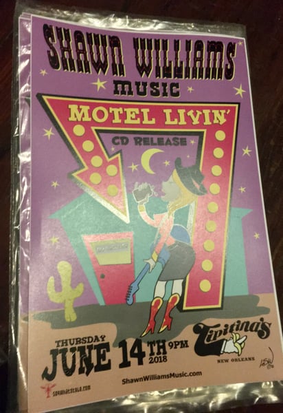 Image of Poster - Motel Livin’ CD Release Show at Tipitina’s