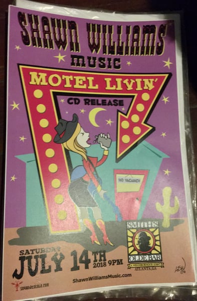 Image of Poster - Motel Livin’ CD Release Show at Smith’s Olde Bar