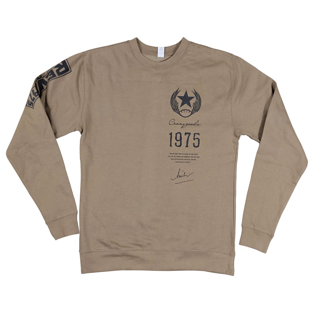 Image of 1975 Desert Storm Reflective Crewneck  - Amilcar Cabral