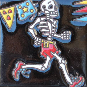 Image of Skeleton Runner Coaster Tile