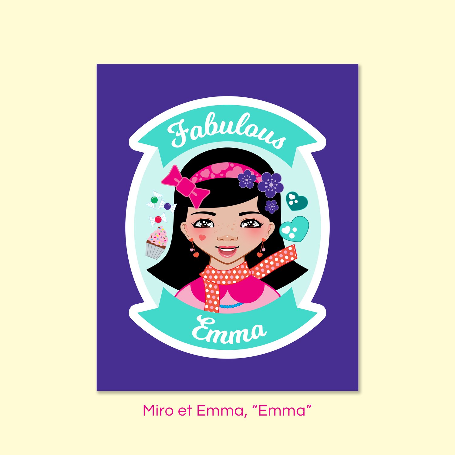 Image of Custom Digital Portrait, Kawaii Katsola Style