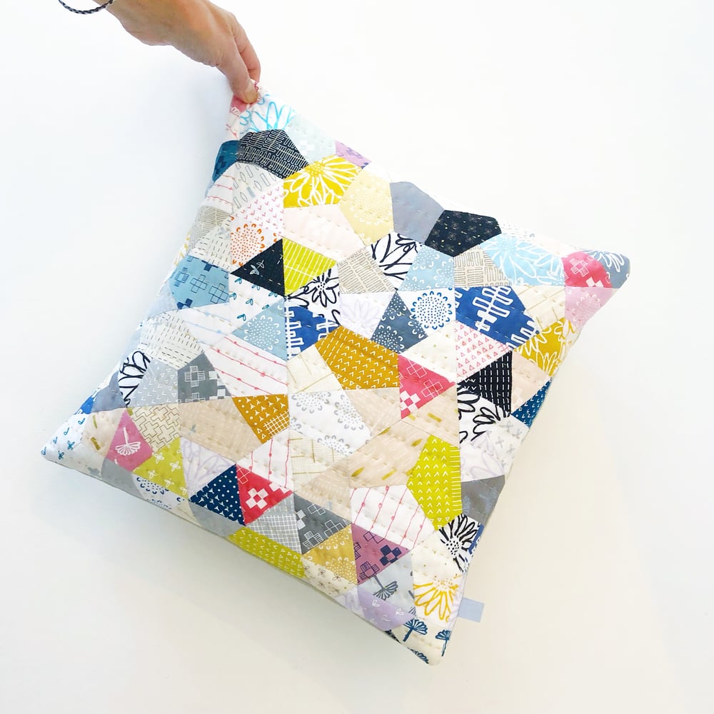 Image of Scrappy Mixed Hexie Cushion Templates Kit