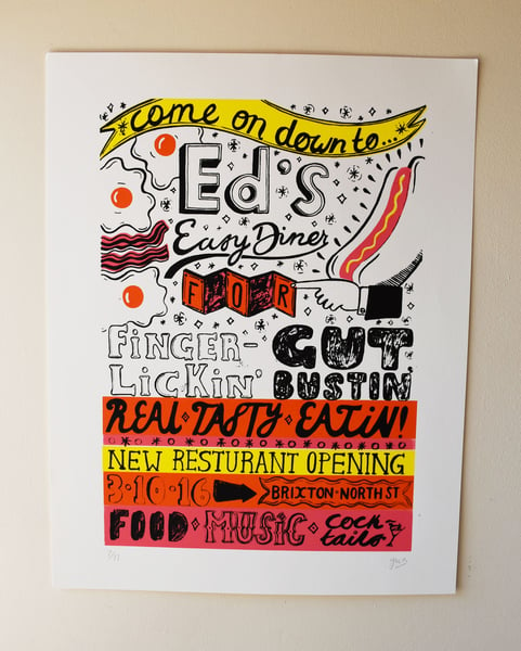 Image of Ed's Easy Diner Screen Print