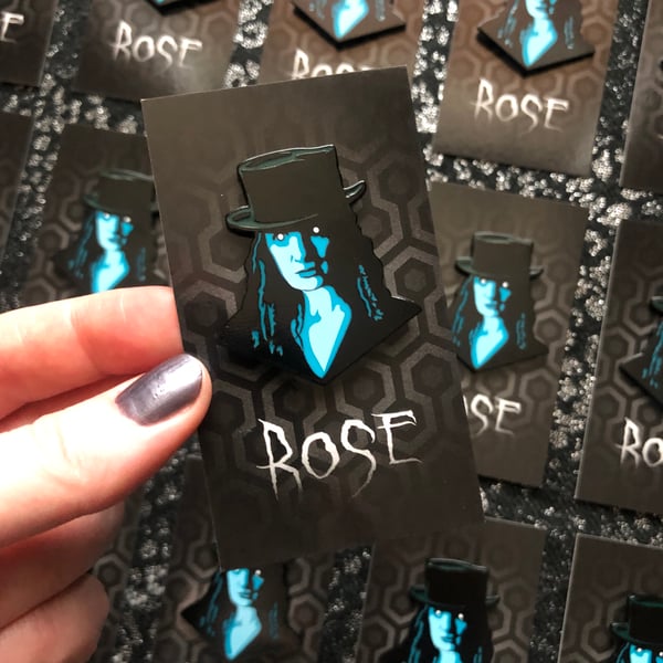 Image of ROSE THE HAT Enamel Pin
