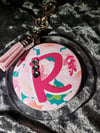 Initial Keychain w/ tassel 